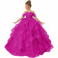 Spagehtti Strap Princess Flower Girl Dresses Applique Tulle Kids Prom Ball Gown