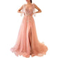 Garden Prom Dress Tulle Long Appliques Birthday Party Ball Gowns Wedding Prom