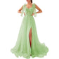 Garden Prom Dress Tulle Long Appliques Birthday Party Ball Gowns Wedding Prom