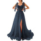 Garden Prom Dress Tulle Long Appliques Birthday Party Ball Gowns Wedding Prom