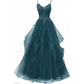 Lace Tulle Prom Dresses Teens Ruffles Event Dress