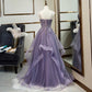 Lace Tulle Prom Dresses Teens Ruffles Event Dress