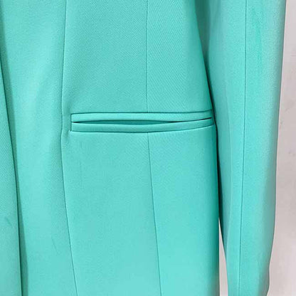 Women's One Button Blazer Dress Back Zip Up Long Sleeve V Neck Bodycon Cocktail Dress
