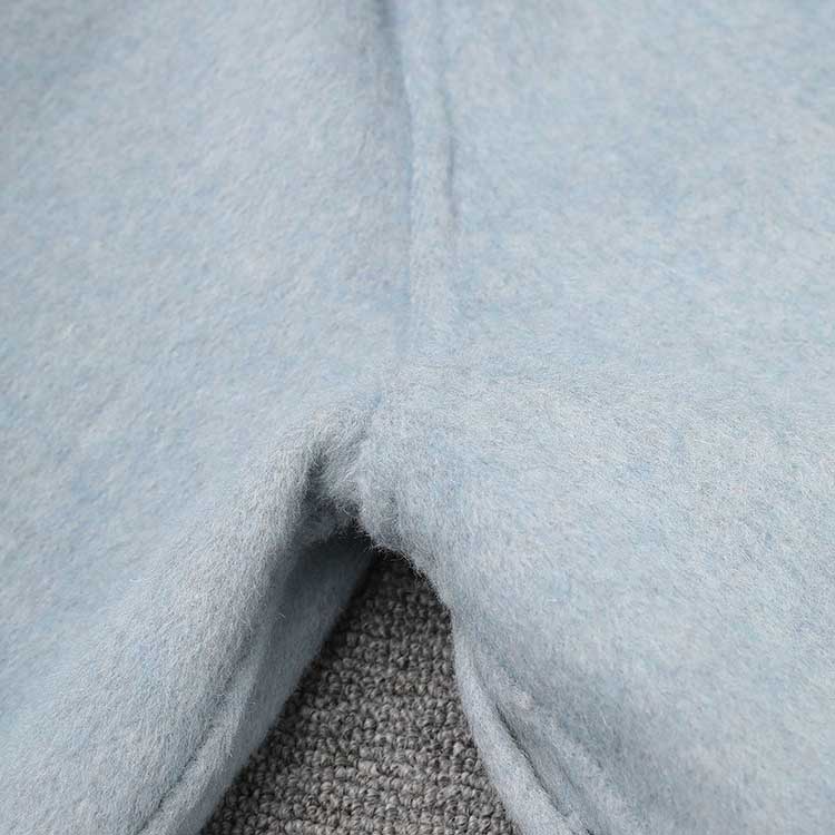 Light blue two-sided winter coat women made from soft, warm fabric for cold weather protection