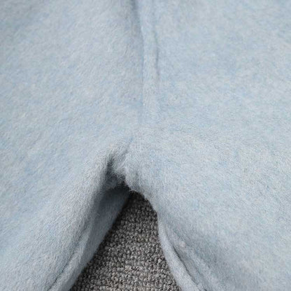 Light blue two-sided winter coat women made from soft, warm fabric for cold weather protection