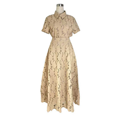 Women's Lace Long Skirt Suit