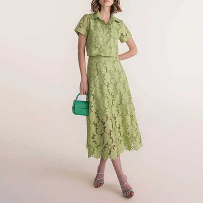 Women's Lace Long Skirt Suit