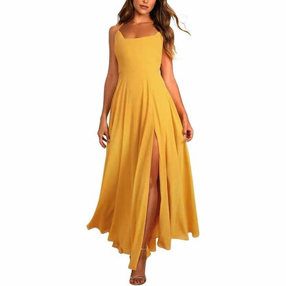 Long Chiffon Bridesmaid Dresses For Wedding A Line Cowl Neck High Slit SD Dresscode & Fashiontrends Long Chiffon Bridesmaid Dresses For Wedding A Line Cowl Neck High Slit SD Dresscode & Fashiontrends