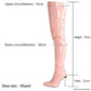 Women Zip Thigh High Over Knee Boots Pointy Toe Stiletto High Heels Party Shoes