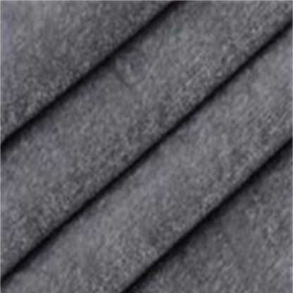 S&DCo. soft gray fabric detailed close-up for a velvet hooded cape for Halloween