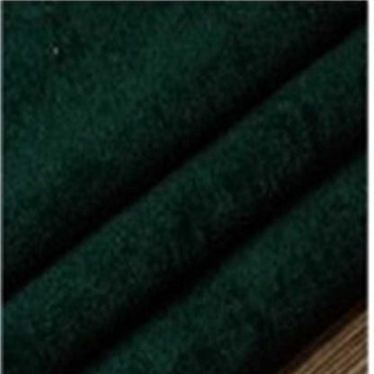 Close-up of dark green fabric for a velvet hooded cape for Halloween