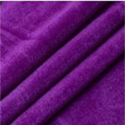 Luxurious purple fabric for a medieval dress featuring a velvet hooded cape for Halloween