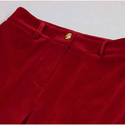 Women's Pantsuit Velvet Blazer Formal Pant Set