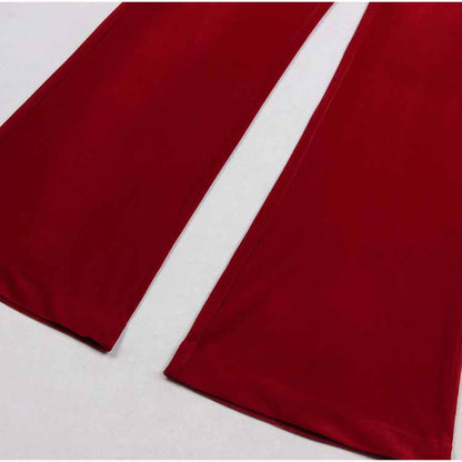 Women's Pantsuit Velvet Blazer Formal Pant Set