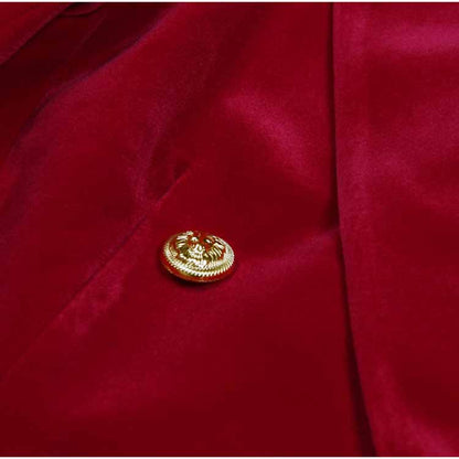 Women's Pantsuit Velvet Blazer Formal Pant Set