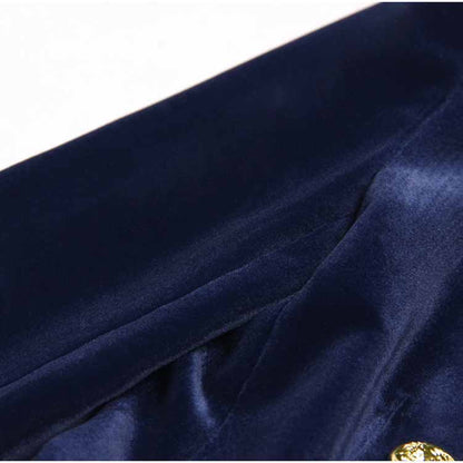 Women's Pantsuit Velvet Blazer Formal Pant Set