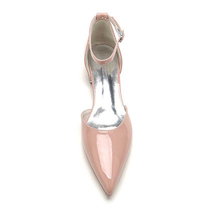S&DCo. Pink Wedding Flats for Brides with a Stylish Pointed Toe Design