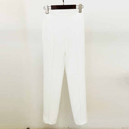 Women's Event Pantsuits with Feather One Button Wedding Suit Party Set