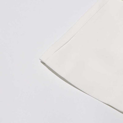 Oversized Blazer with Organza Ruffle Detai One Button Wedding Coat