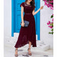 Wedding Guest Gress Evening Dress Long Wedding Dress with Slit Party Cocktail Dress