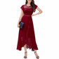 Wedding Guest Gress Evening Dress Long Wedding Dress with Slit Party Cocktail Dress