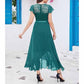 Wedding Guest Gress Evening Dress Long Wedding Dress with Slit Party Cocktail Dress