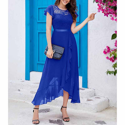 Wedding Guest Gress Evening Dress Long Wedding Dress with Slit Party Cocktail Dress