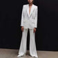 Women's Sequined Pant Suit Wedding Suit Two Pieces Trendy Pantsuit