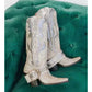 Women Off-White / Ivory Western Cowgirl Boots