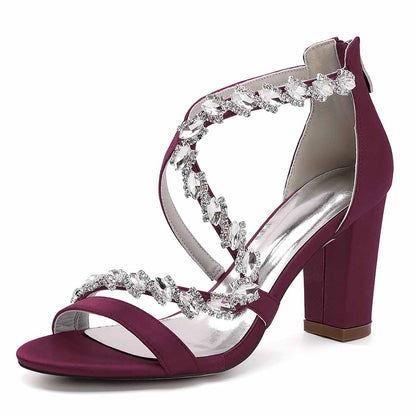 Elegant maroon heels with white crystal beaded detailing, perfect white crystal beaded heels for formal events