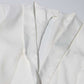 Women's Deep-V White Blazer Trendy Jacket with Cut-out Back