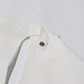 Women's Deep-V White Blazer Trendy Jacket with Cut-out Back