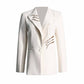 Women's One Button Spring Coat Sequined Blazer Formal Coat