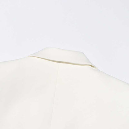 Women's Lace Stitching Blazer in White