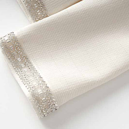 Women's Ivory Tweed Blazer Jacket