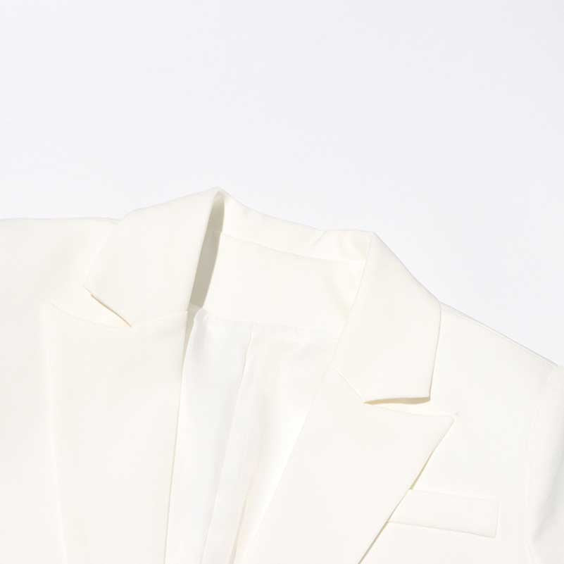 Women's Lace Stitching Blazer in White