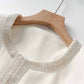 Women's Ivory Tweed Blazer Jacket
