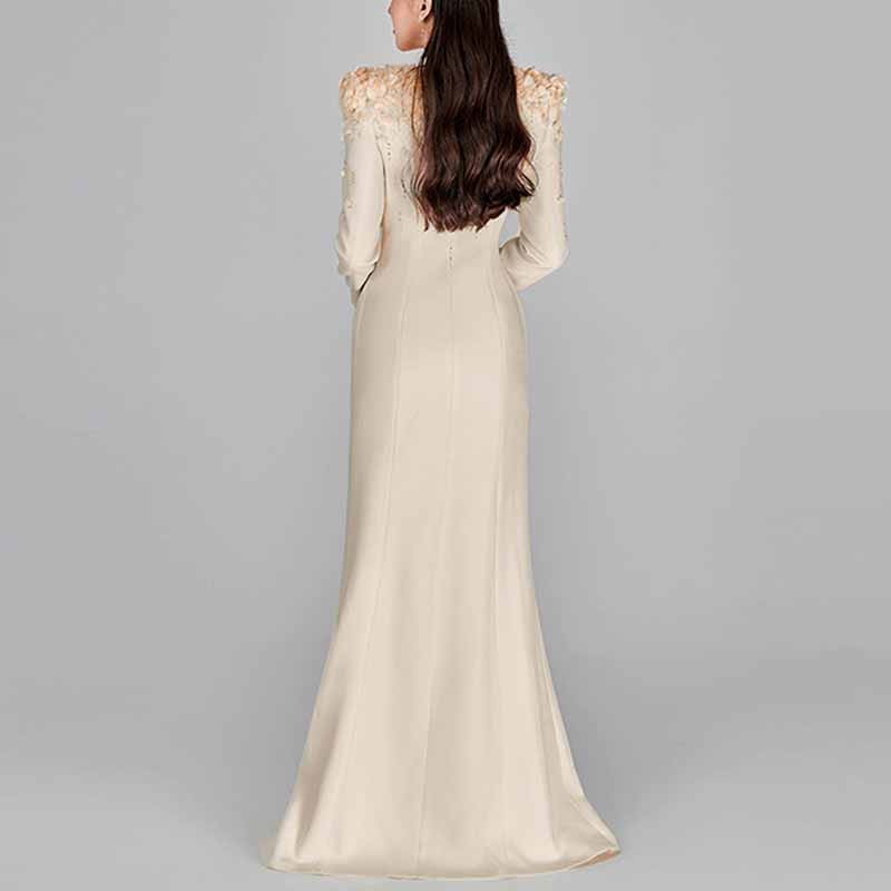 Long Sleeve Floral Crystal Maxi Coat Dress Long Blazer Dress – SD Dresscode  & Fashiontrends