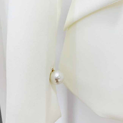 Womens Pantsuit White Flared Trouser Suit Two Pieces Wedding Pantsuit