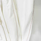 Women's Scarf-Detailed Pantsuit White One Button Blazer Suit