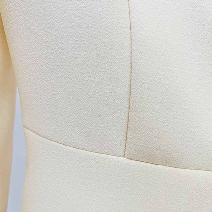 Womens Ivory Pantsuit Flare Trouser Suit Two Pieces Wedding suit