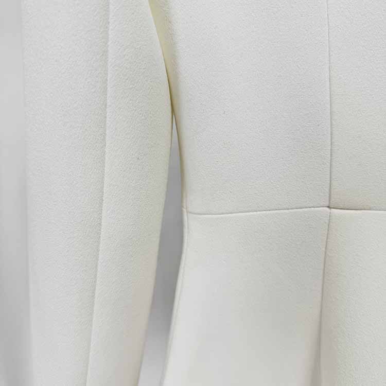 Sequin Beading Flower Maxi Dress White