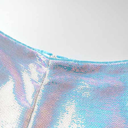 Women's Sequin Two Piece Skirt Suit Party Suit