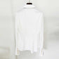 Women's Long Sleeves Fitted White Shirt