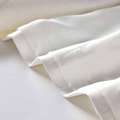 Women's Golden Lion Buttons White Skirts Blazer Suit Jacket + High Waist Skirts Belt Suit