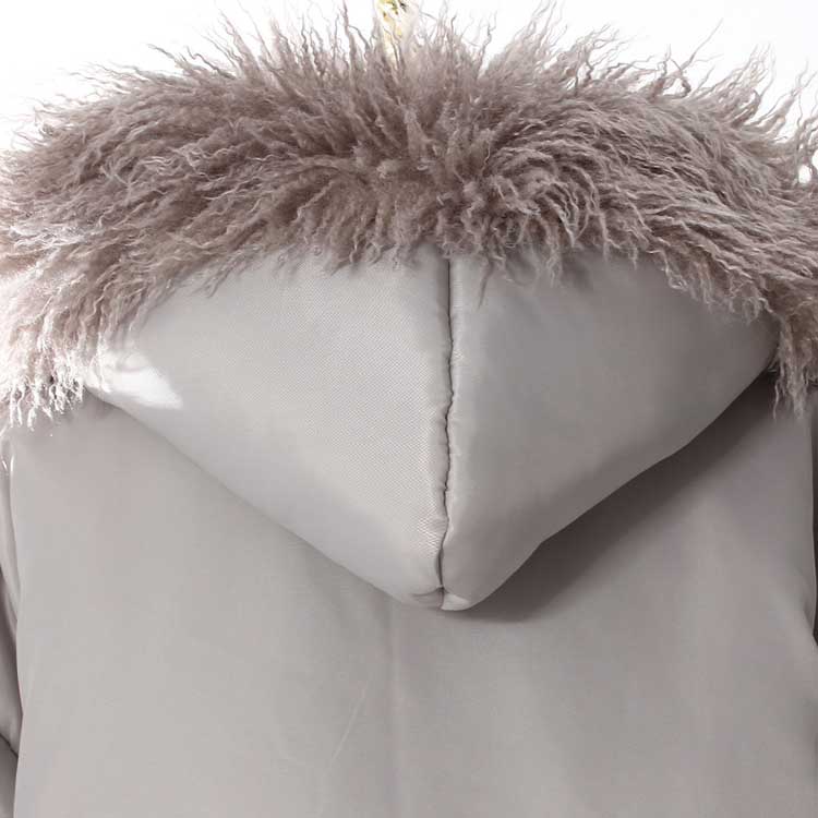 Women’s Faux Fur Winter Coat – Cotton-Padded Jacket with Faux Furs Hoddie