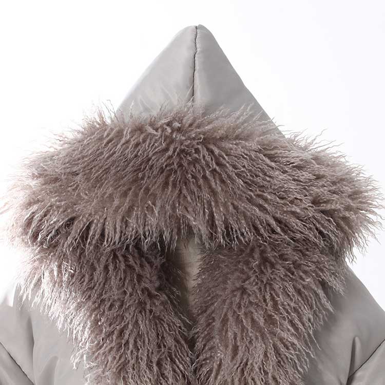 Women’s Faux Fur Winter Coat – Cotton-Padded Jacket with Faux Furs Hoddie