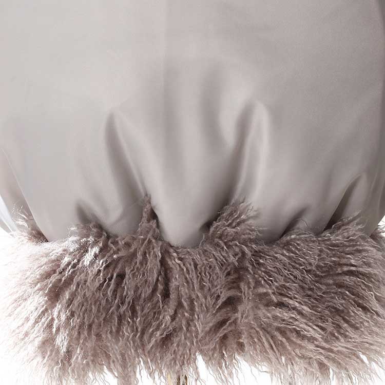 Women’s Faux Fur Winter Coat – Cotton-Padded Jacket with Faux Furs Hoddie