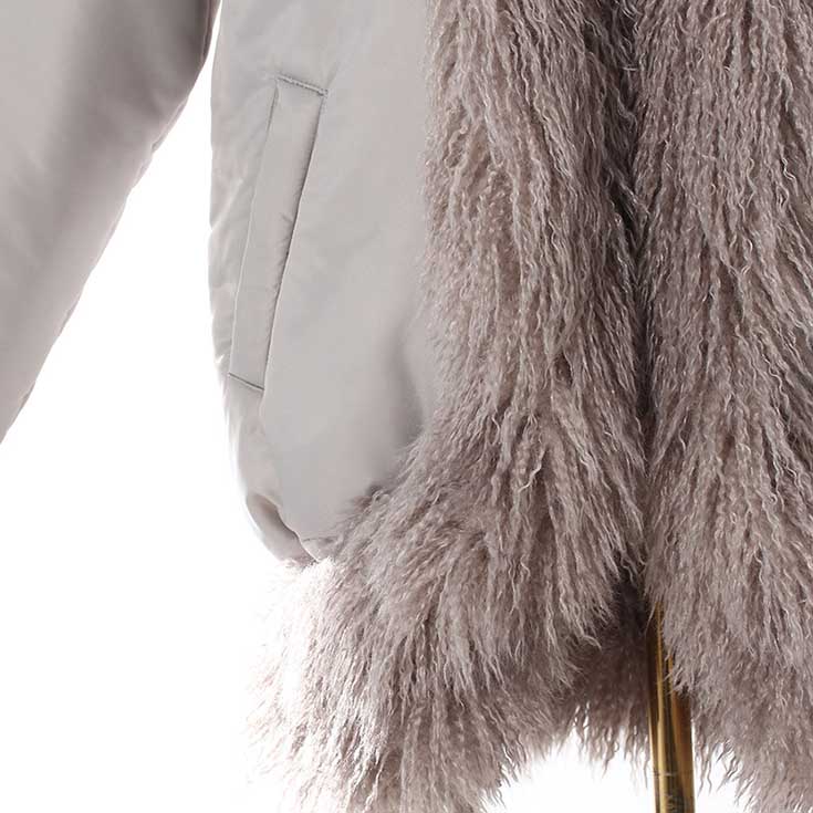 Women’s Faux Fur Winter Coat – Cotton-Padded Jacket with Faux Furs Hoddie