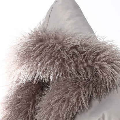 Women’s Faux Fur Winter Coat – Cotton-Padded Jacket with Faux Furs Hoddie